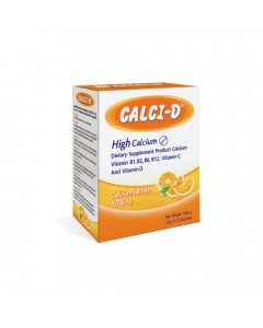 CALCI-D HIGH CALCIUM รสส้ม 100GM RBX10SAC [15291] #4