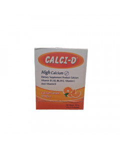 CALCI-D HIGH CALCIUM รสส้ม 100GM RBX10SAC [15291] #4